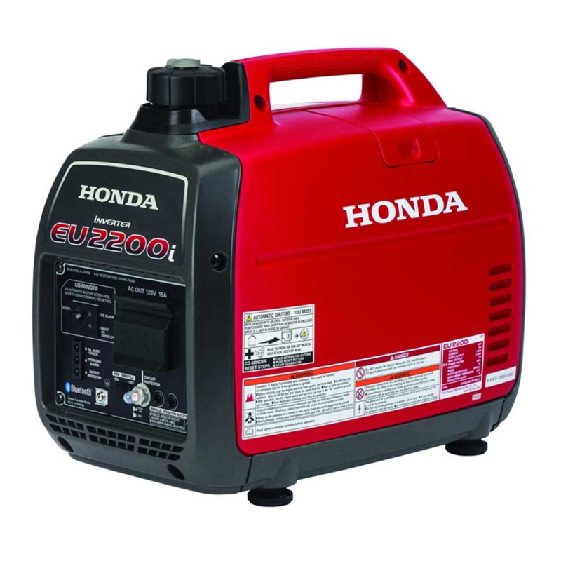 Honda EU2200i 2,200 Watt Quiet Gas Powered Portable Inverter Generator w/ CO-Minder - Image 3