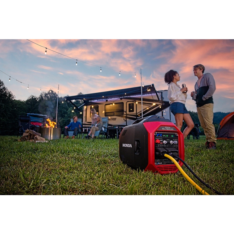 Honda EU3200i 3,200 Watt Super Quiet Portable Gas Powered Inverter Generator w/ CO-Minder - Image 8