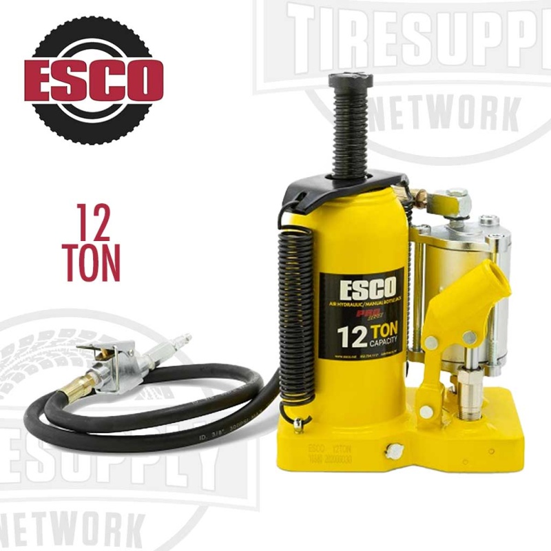 PRE-ORDER: ESCO 10380 Pro Series 12 Ton Air Hydraulic Bottle Jack - Image 3