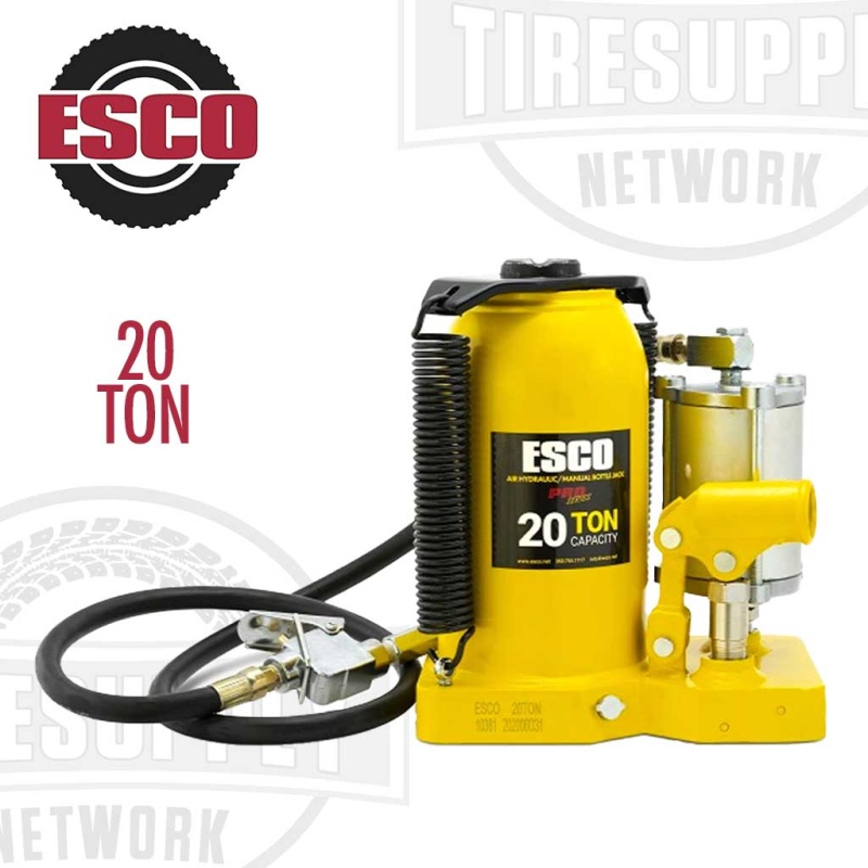 ESCO | Pro Series 20 Ton Air Hydraulic Bottle Jack (10381)