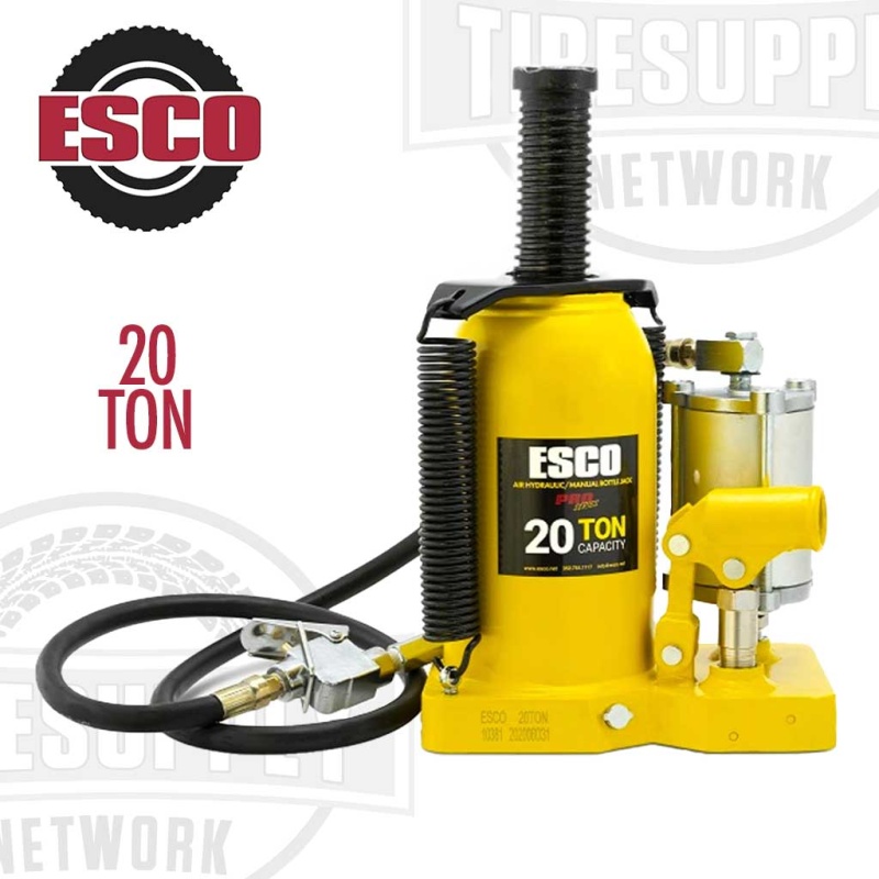 ESCO | Pro Series 20 Ton Air Hydraulic Bottle Jack (10381) - Image 2