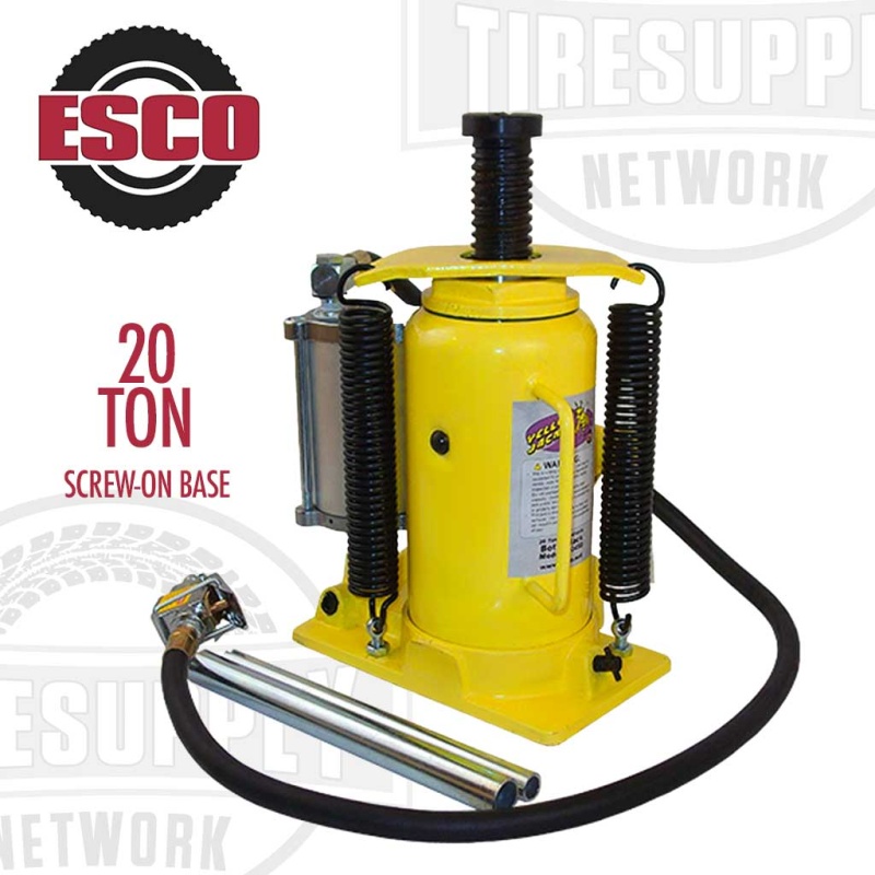 PRE-ORDER: ESCO 10450 Yellow Jackit 20 Ton Air/Manual Bottle Jack with Screw-On Base - Image 2