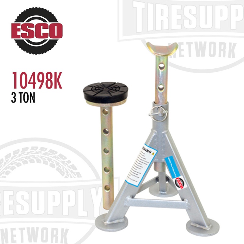 ESCO | 3 Ton Performance Jack Stand Kit - Pair (10498K) - Image 2