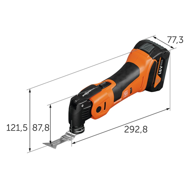 Fein 71293661090 18V MultiMaster 700 MAX TOP Oscillating MultiTool 4.0Ah Kit - Image 3