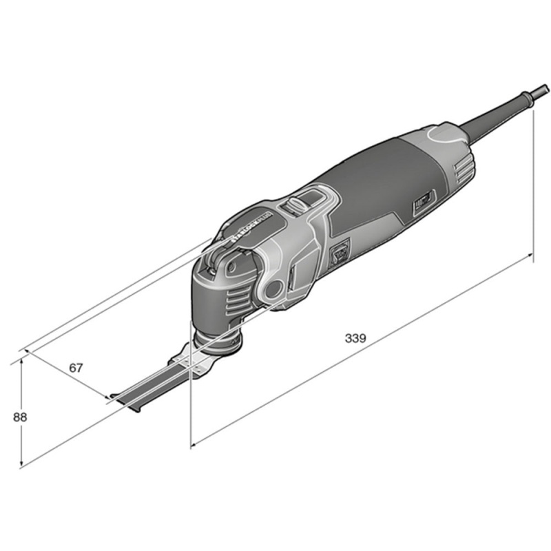 Fein 72296770090 120V Corded MultiMaster MM 500 Plus Top Oscillating Multitool - Image 8