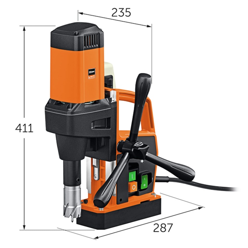 Fein 72709461090 1-1/4" Corded Endurance Magnetic Base Drill JME ShortSlugger II - Image 3