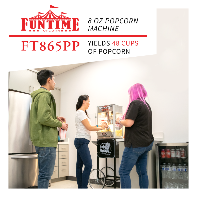 FunTime FT865PP Palace Popper 8 oz Bar Style Popcorn Popper Machine - Image 2