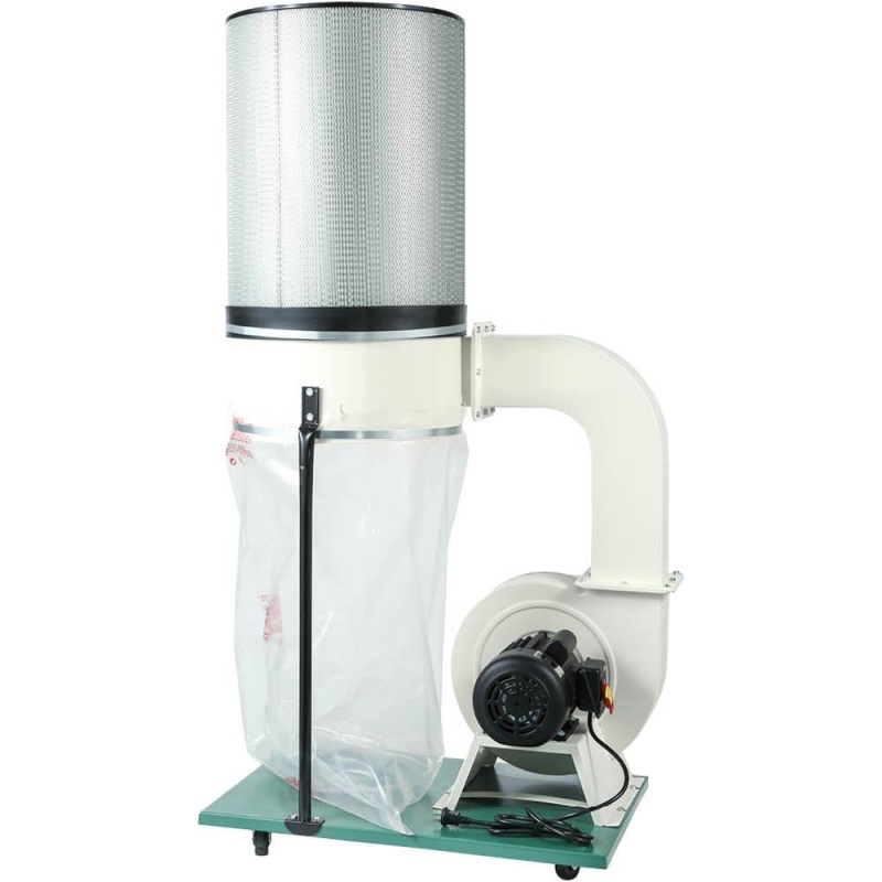 Grizzly G0548ZP 240V 2 HP Canister Dust Collector with Aluminum Impeller - Image 2