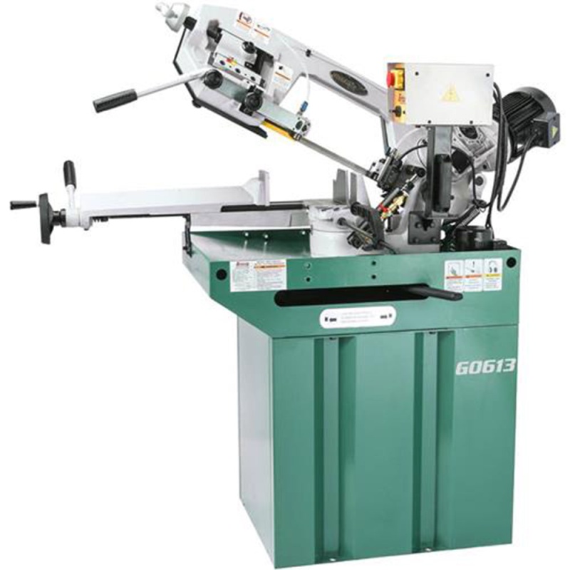 Grizzly G0613 110V/220V 7 Inch x 8-1/4 Inch 1 HP Swivel Metal-Cutting Bandsaw