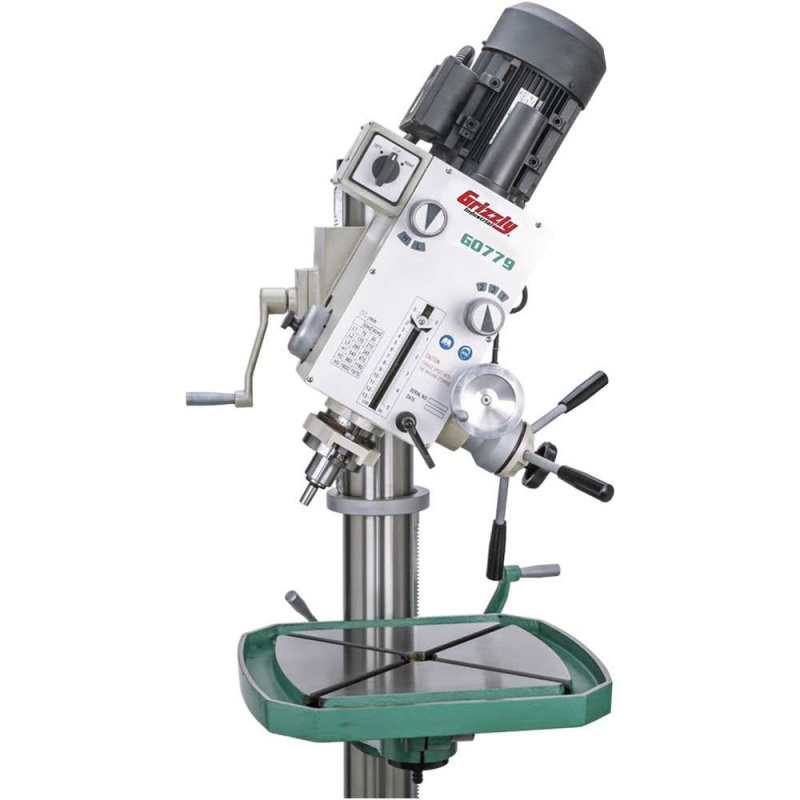 Grizzly G0779 220V 23-3/8 Inch Heavy-Duty Floor Model Gearhead Drill Press - Image 8