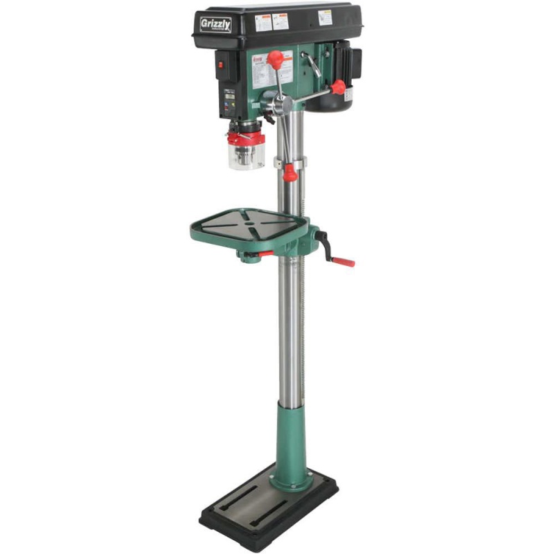 Grizzly G0794 110V Floor Drill Press with Laser and DRO