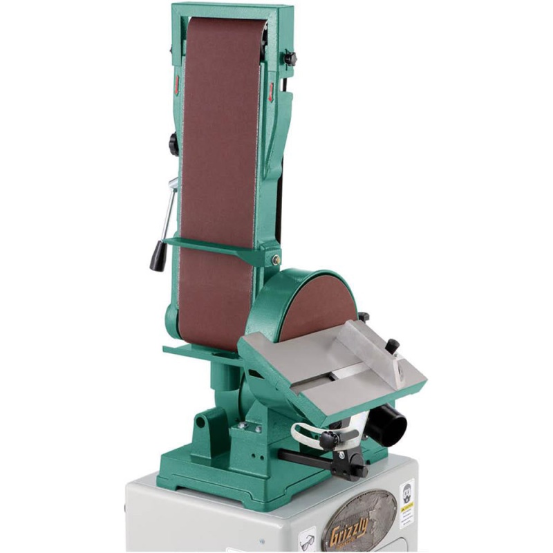 Grizzly G1014ZX 110V/220V 6 Inch x 48 Inch Belt Combo Sander Cabinet Stand - Image 4