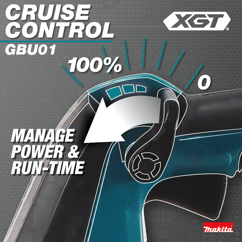 Makita GBU01M1 40V MAX XGT Brushless Cordless Variable Speed Blower Kit - Image 7