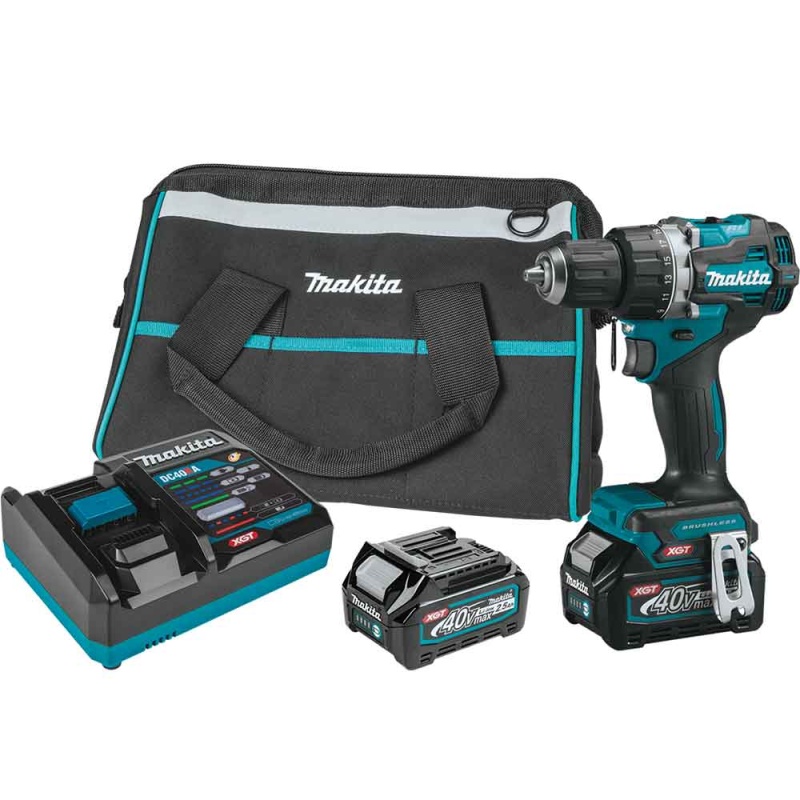 Makita GFD02D 40V MAX XGT 1/2" Brushless Cordless Compact Driver Drill Kit