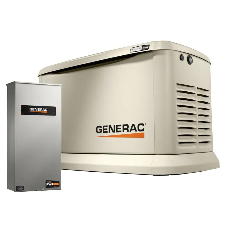 Generac 7210 Guardian 24KW Home Backup Generator With Whole House Switch Wifi-Enabled