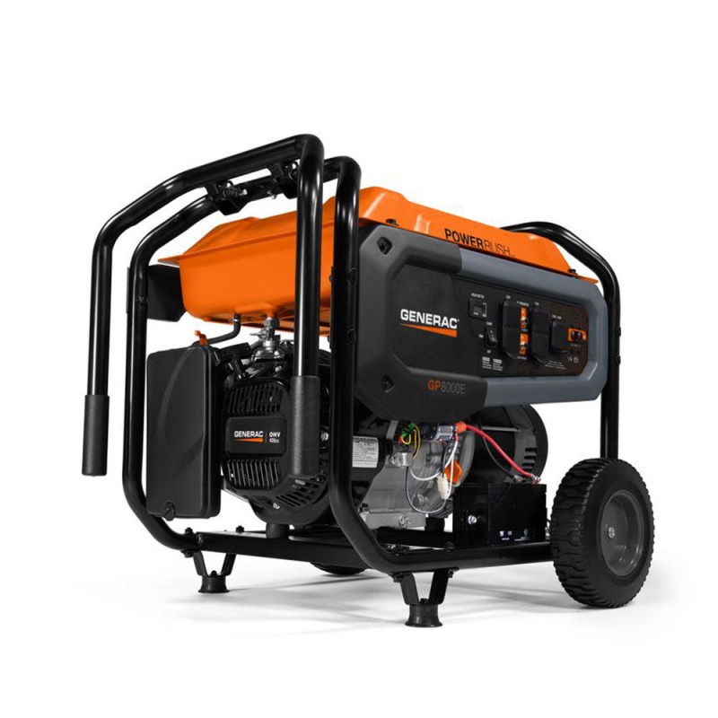 Generac 7676 8000W 120/240V GP8000E Gasoline Powered Portable Generator