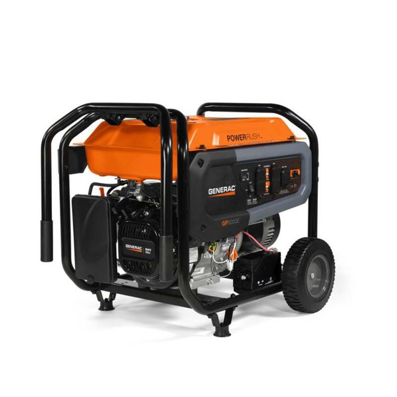 Generac 7676 8000W 120/240V GP8000E Gasoline Powered Portable Generator - Image 3