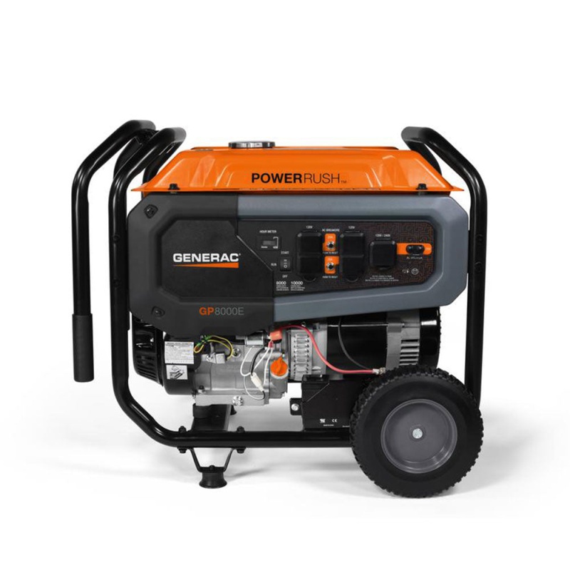 Generac 7676 8000W 120/240V GP8000E Gasoline Powered Portable Generator - Image 4