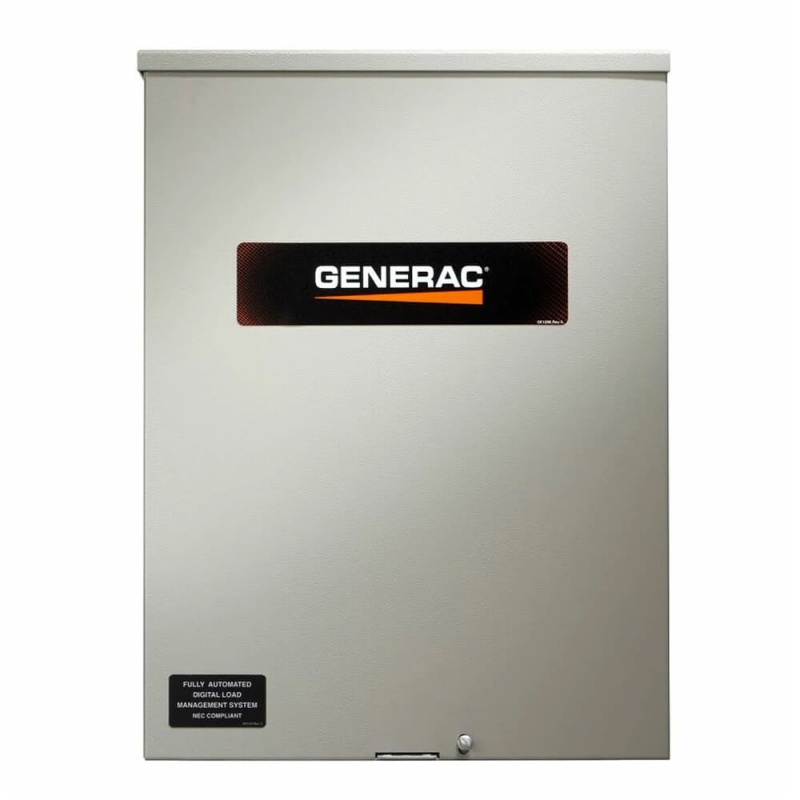 Generac RXSW100A3CUL 100-Amp 120/240-Volt Single-Phase Automatic Transfer Switch