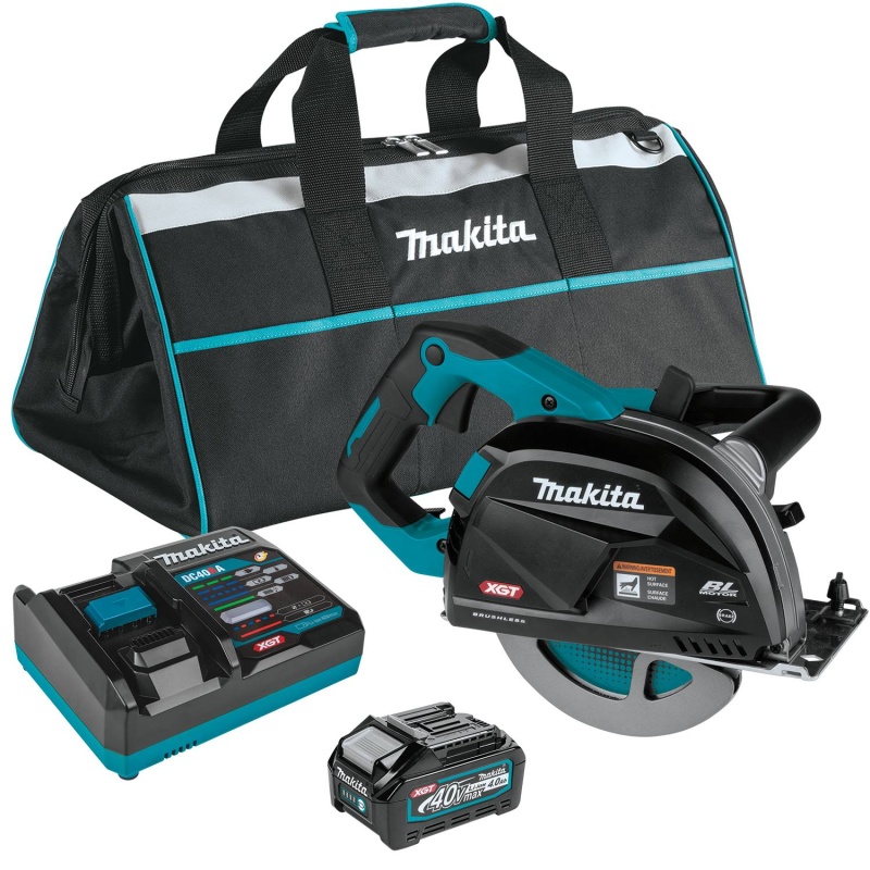 Makita GSC01M1 40V XGT 7-1/4" Brushless Metal Saw Kit w/Brake and Chip Collector