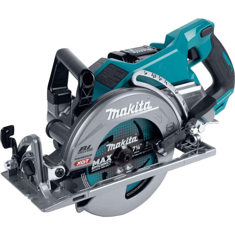 Makita GSR01M1 40V MAX XGT 7-1/4 Brushless Rear Handle Circular Saw Kit w/4.0 Ah - Image 2