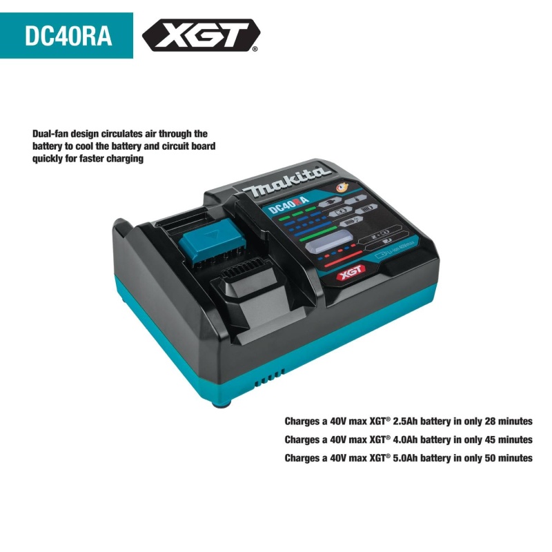 Makita GTR01D1 40V max XGT Brushless Cordless Variable Speed Compact Router Kit - Image 4