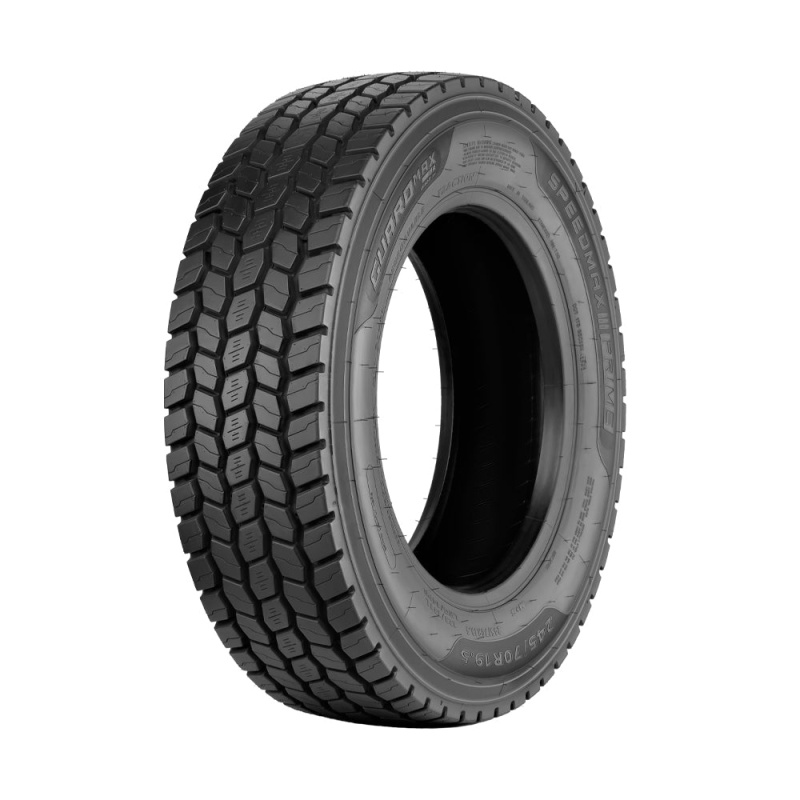 Set of 8 Tires 245/70R19.5 SpeedMax Prime Guardmax-DR QA02-OS Drive Open Shoulder 14 Ply L 133/131