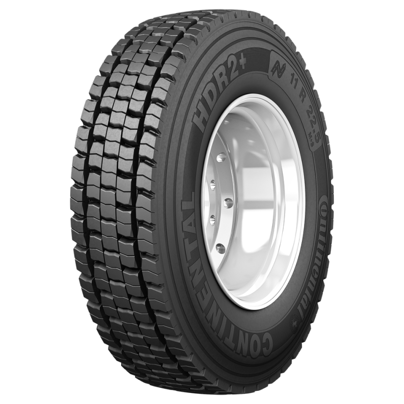 Set of 2 Tires 11R22.5 Continental HDR2+ Drive Open Shoulder 16 Ply L 149/146