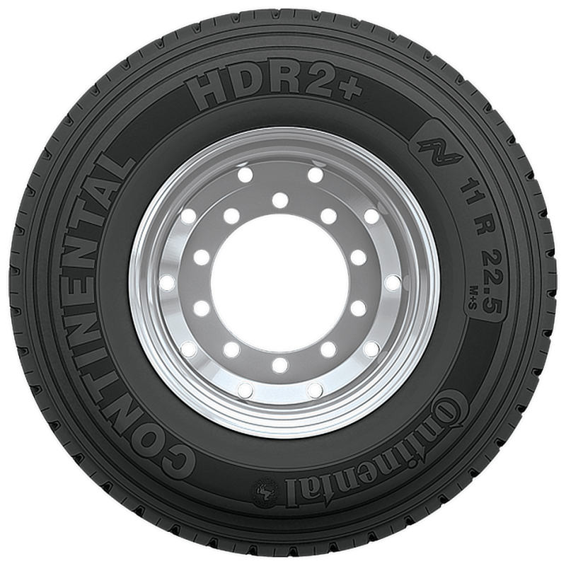 Set of 2 Tires 11R22.5 Continental HDR2+ Drive Open Shoulder 16 Ply L 149/146 - Image 2