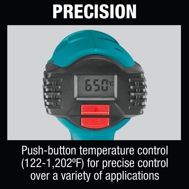 Makita HG6530VK 120 Volt LCD Digital Display Variable Temperature Heat Gun Kit - Image 5