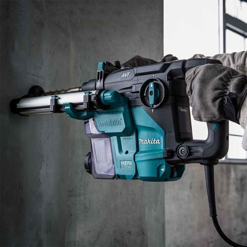 Makita HR3011FCK 1-3/16'' AVT Rotary Hammer Accepts L-Shaped SDS-PLUS Bits - Image 5