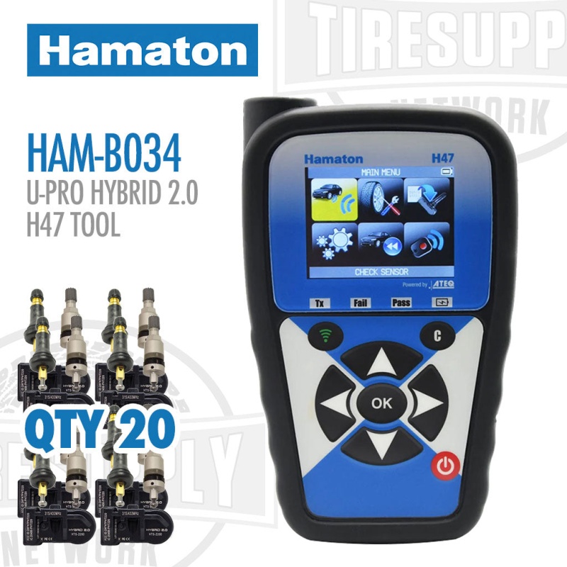 Hamaton | Bundle with H47 TPMS Tool, OBDII Cable, 20 U-Pro Hybrid 2.0 Dual-Frequency Sensors (HAM-B034) - Image 2