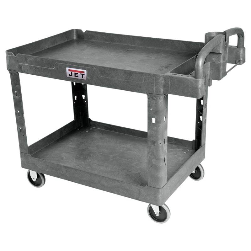 Jet 141016 Heavy Duty Durable Resin Utility Cart w/ 43" x 25" Shelf Size