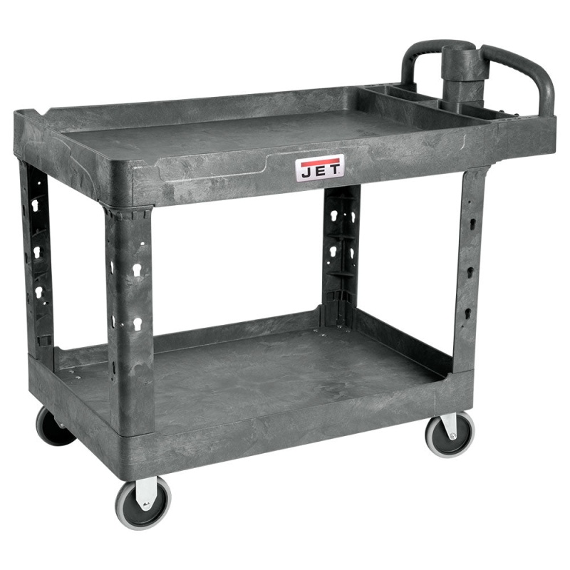 Jet 141016 Heavy Duty Durable Resin Utility Cart w/ 43" x 25" Shelf Size - Image 6