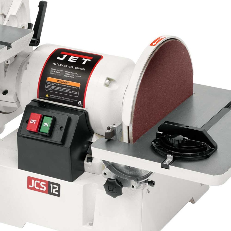 Jet JSG-6DC 115/230V 1-1/2HP, 1Ph 6" x 48" Belt / 12" Disc Sander - 708599 - Image 3