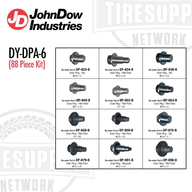 John Dow | Drain Plug & Gasket Assortment 88pcs (DY-DPA-6) - Image 2