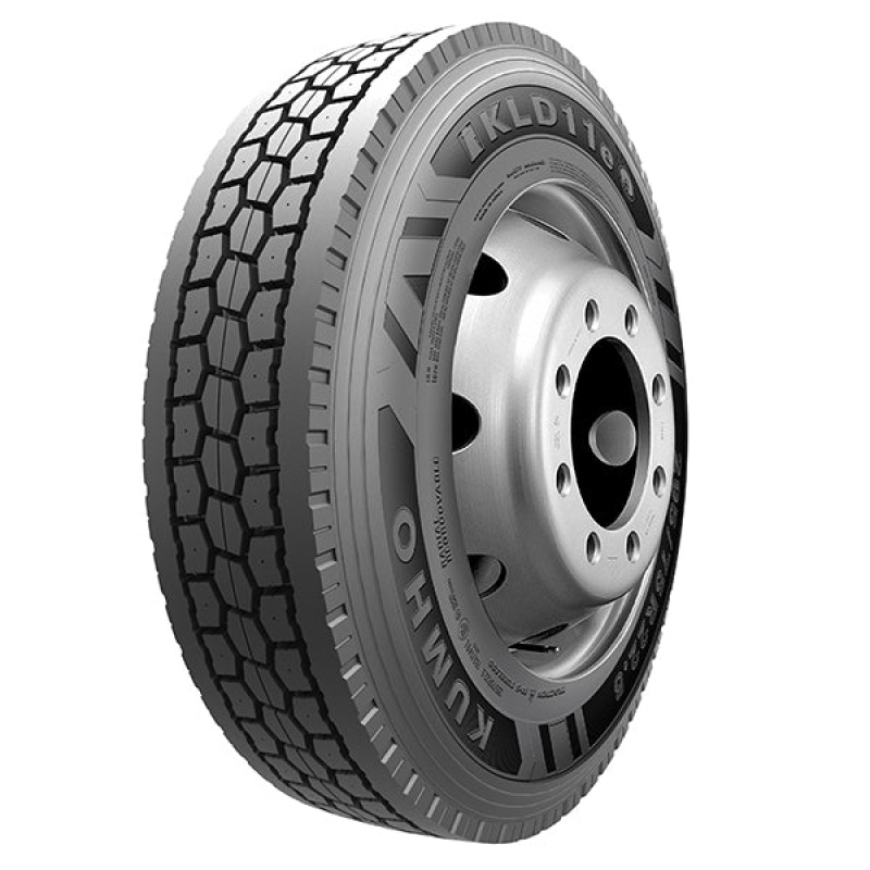 Set of 8 Tires 11R24.5 Kumho KLD11E Drive Closed Shoulder 16ply