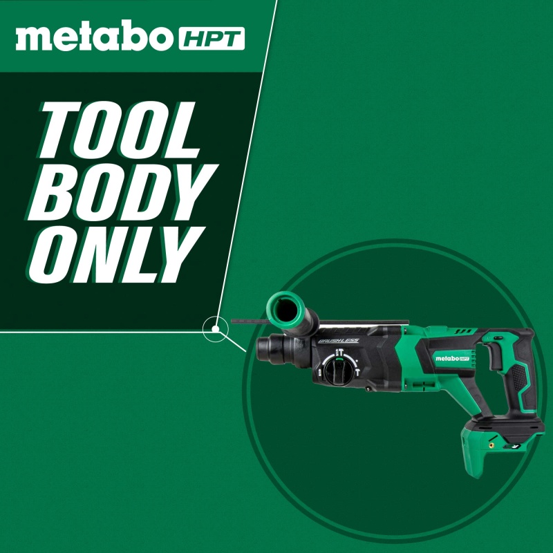 Metabo HPT DH3628DDQ4 36V 1- 1/8" Brushless SDS Plus Rotary Hammer - Bare Tool - Image 6