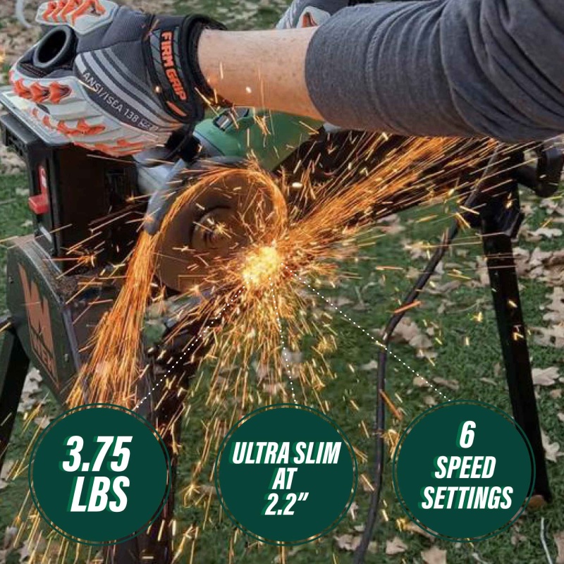 Metabo HPT G12VE2 4.5" 12 Amp Corded AC Brushless Variable Speed Angle Grinder - Image 12