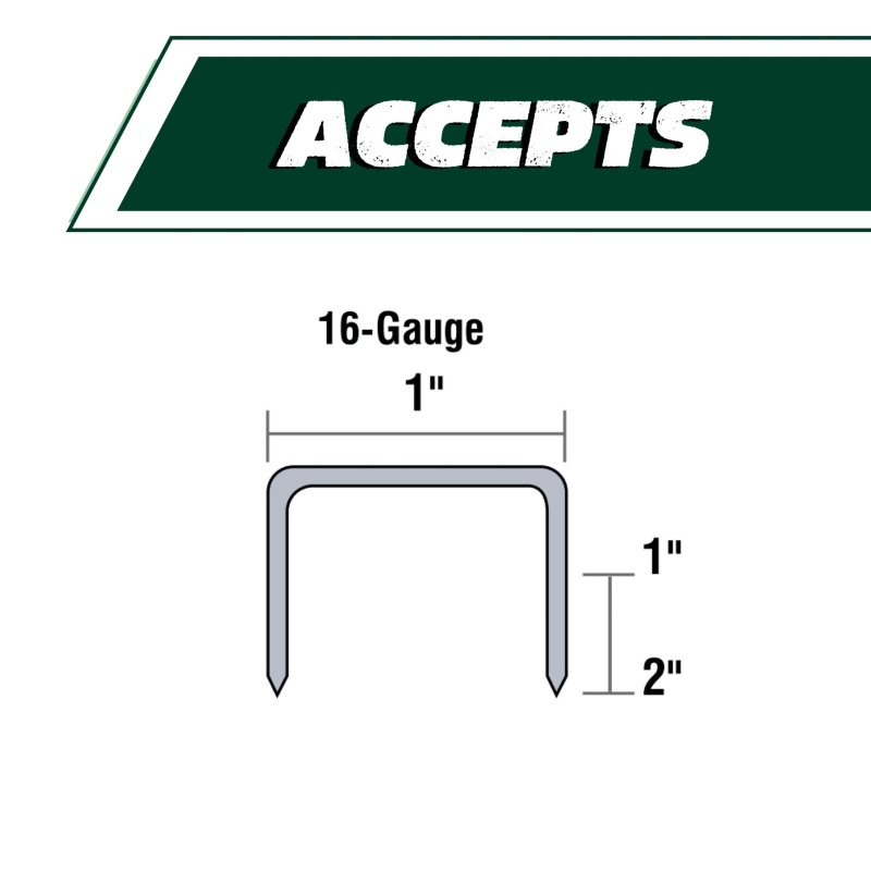 Metabo HPT N5024A2 1" 16 Gauge Pneumatic Wide Crown Stapler - Image 2