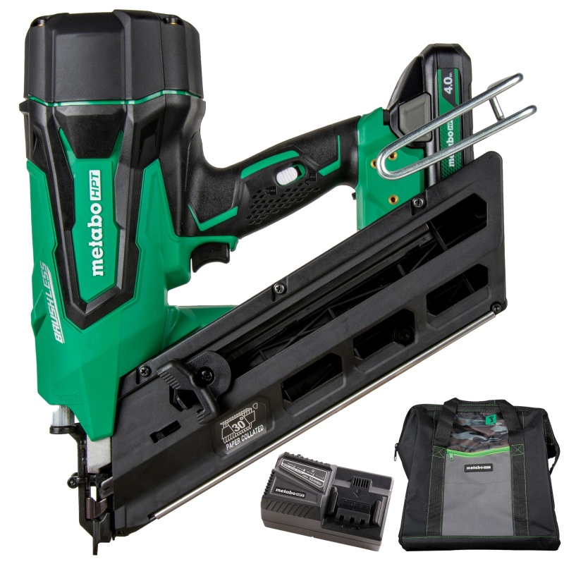 Metabo HPT NR1890DCST 18V Cordless Paper Strip Framing Nailer w/ Clipped Head