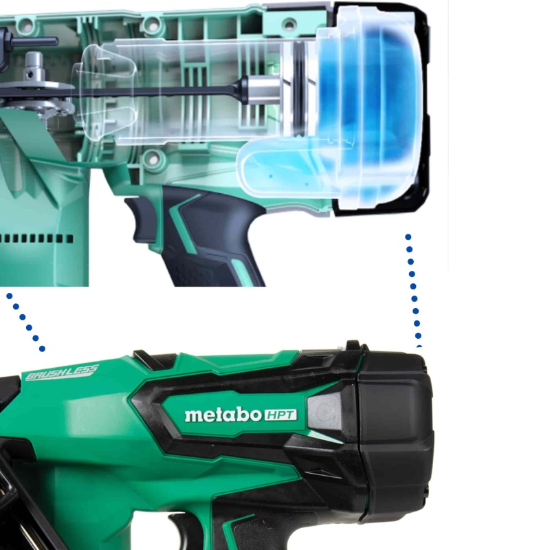 Metabo HPT NR1890DCST 18V Cordless Paper Strip Framing Nailer w/ Clipped Head - Image 2