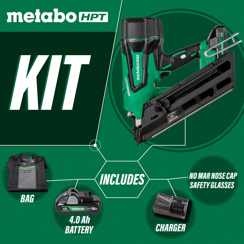 Metabo HPT NR1890DCST 18V Cordless Paper Strip Framing Nailer w/ Clipped Head - Image 12