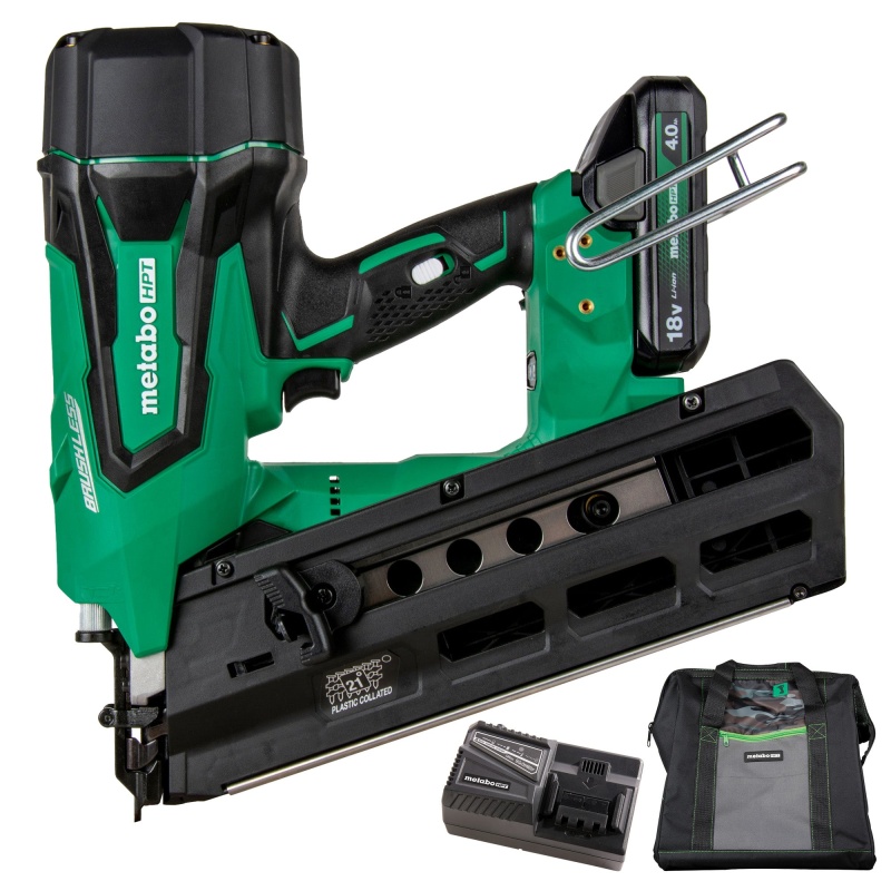 Metabo HPT NR1890DRST 18V Multivolt Cordless Plastic Strip Framing Nailer