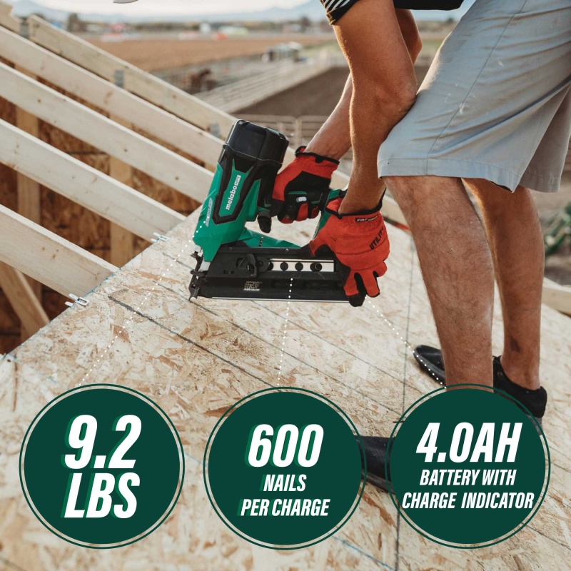 Metabo HPT NR1890DRST 18V Multivolt Cordless Plastic Strip Framing Nailer - Image 10