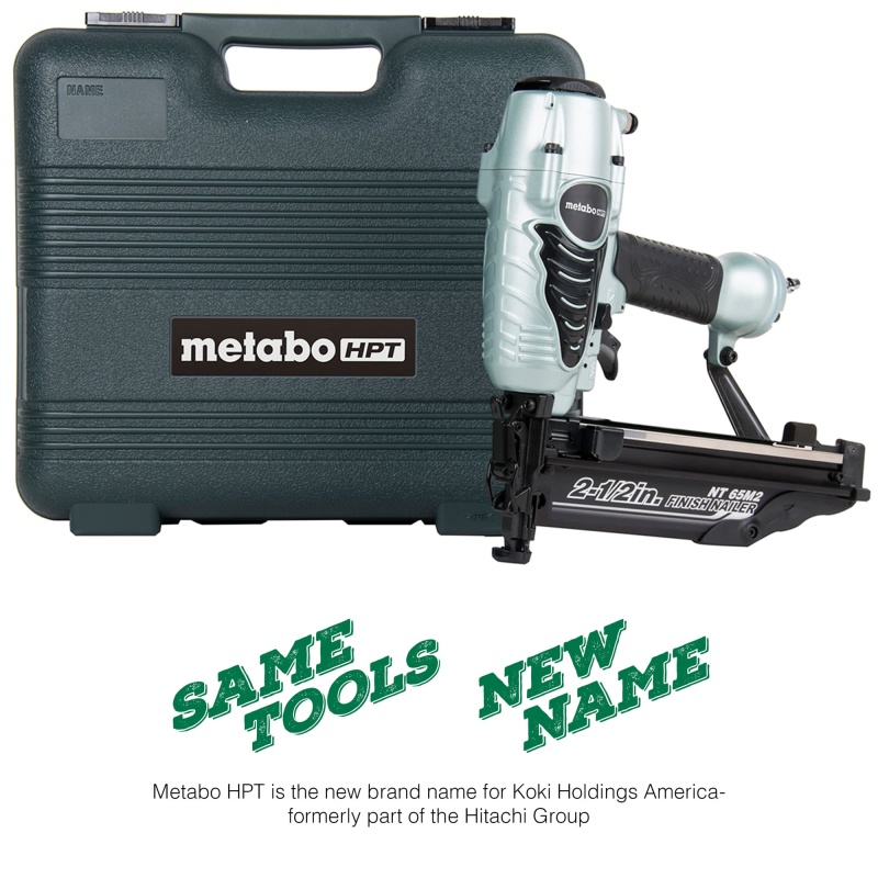 Metabo HPT NT65M2S 2-1/2" 16 Gauge Pneumatic Finish Nailer w/ Blow Nozzle - Image 2