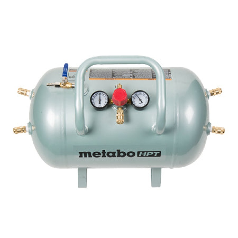 Metabo HPT UA3810AB 10 Gal Reserve Air Tank w/ Fittings and Regulator - Image 2