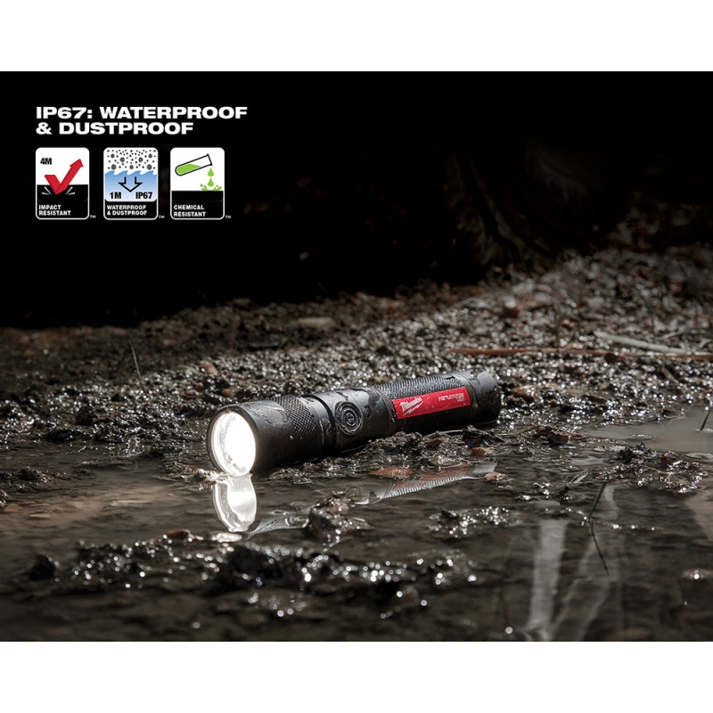 Milwaukee 2161-21 1100 Lumen USB Rechargeable LED Twist Focus Flashlight - Image 7