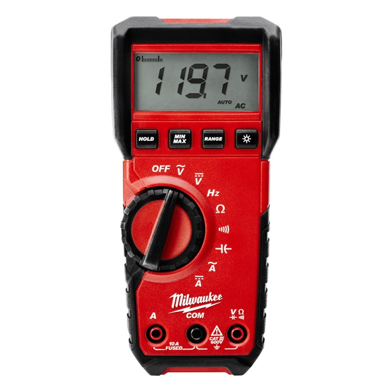 Milwaukee 2216-20 600V Professional Auto Voltage/Continuity Digital Multimeter - Image 2