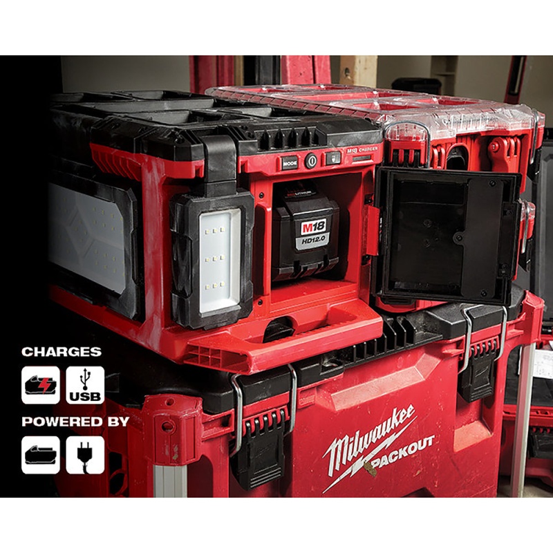 Milwaukee 2357-20 M18 18V PACKOUT 3000 Lumen Multi-Directional Light/Charger - Image 6